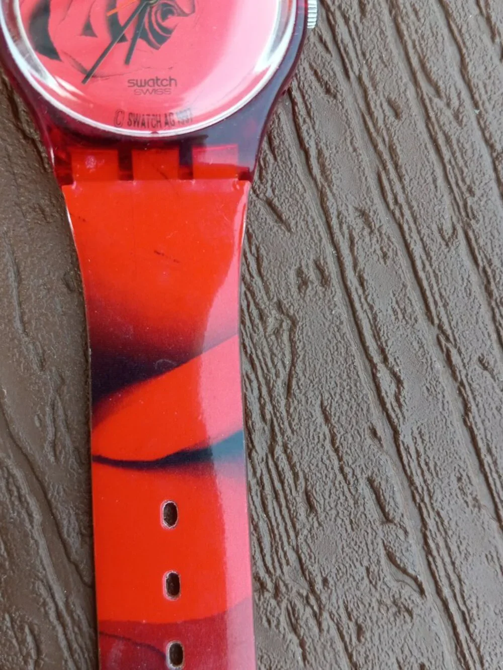 Vintage Swatch Watch The Rose Watch RUNS AND KEEPS TIME